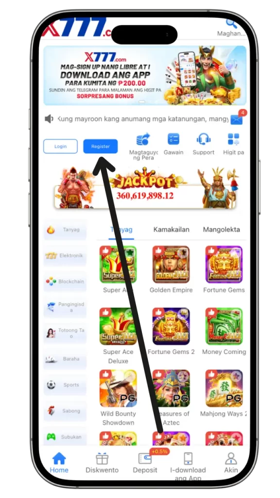 x777 register
